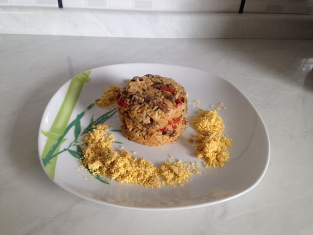 Risoto cremoso de mignon e tomate seco