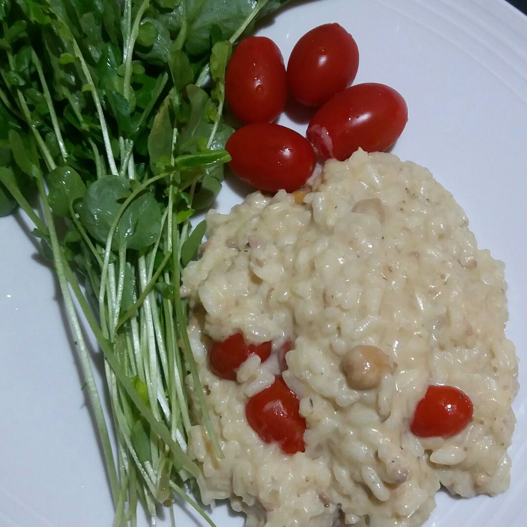 Risoto de atum chique