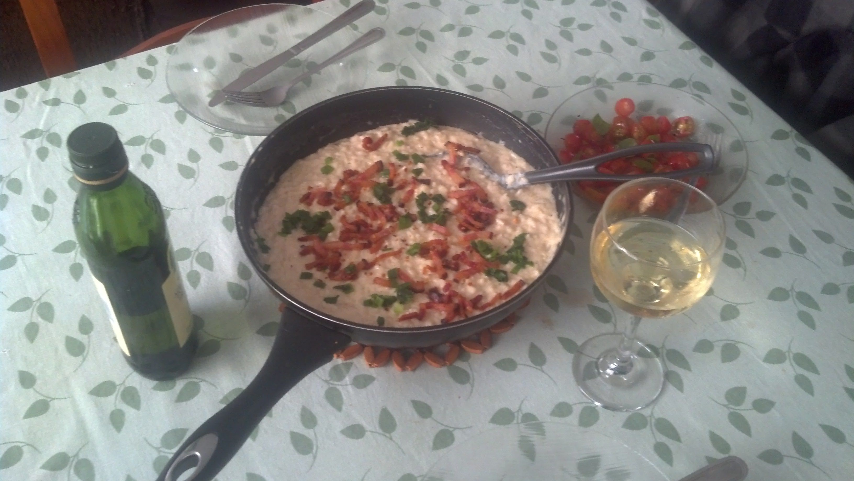 Risoto de bacon