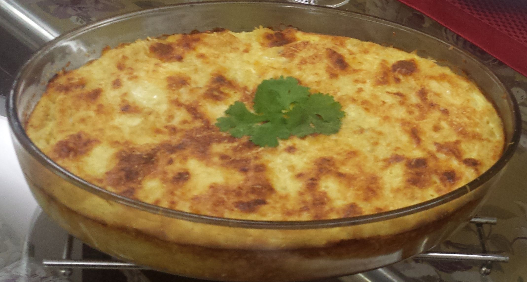 Risoto de camarão de forno