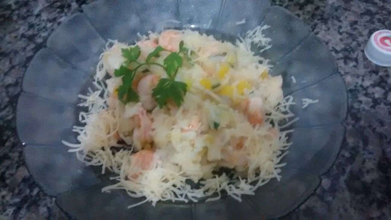 Risoto de camarão divino