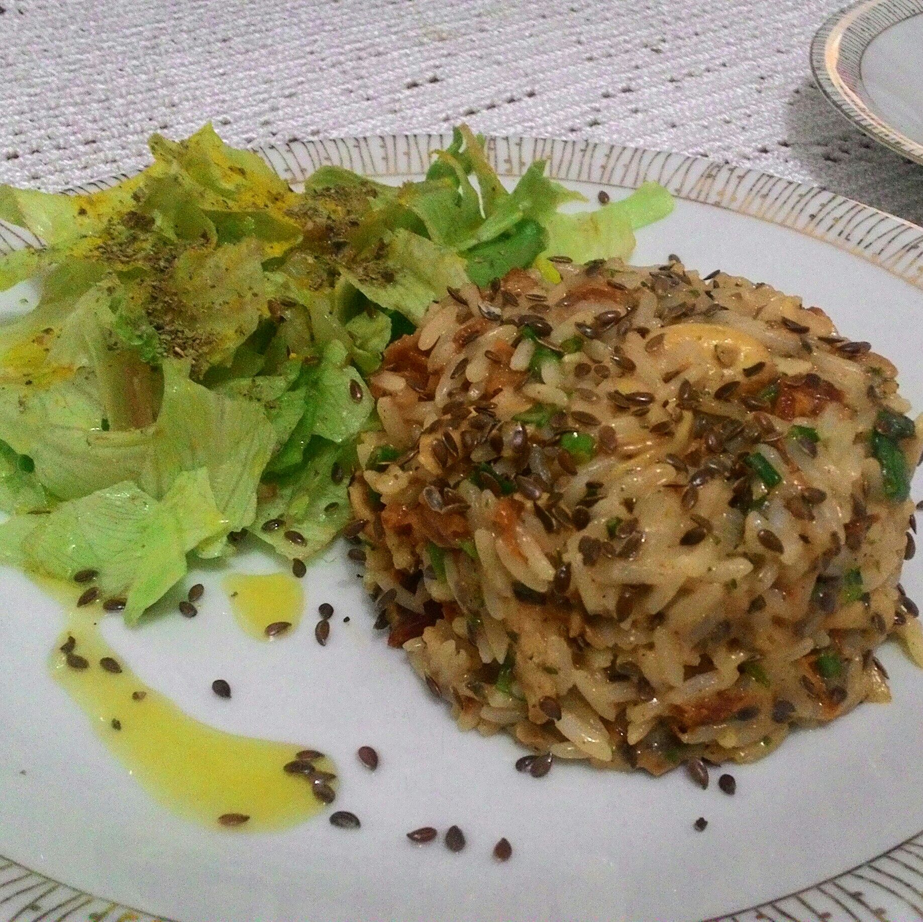 Risoto de champignon com alho e tomate seco