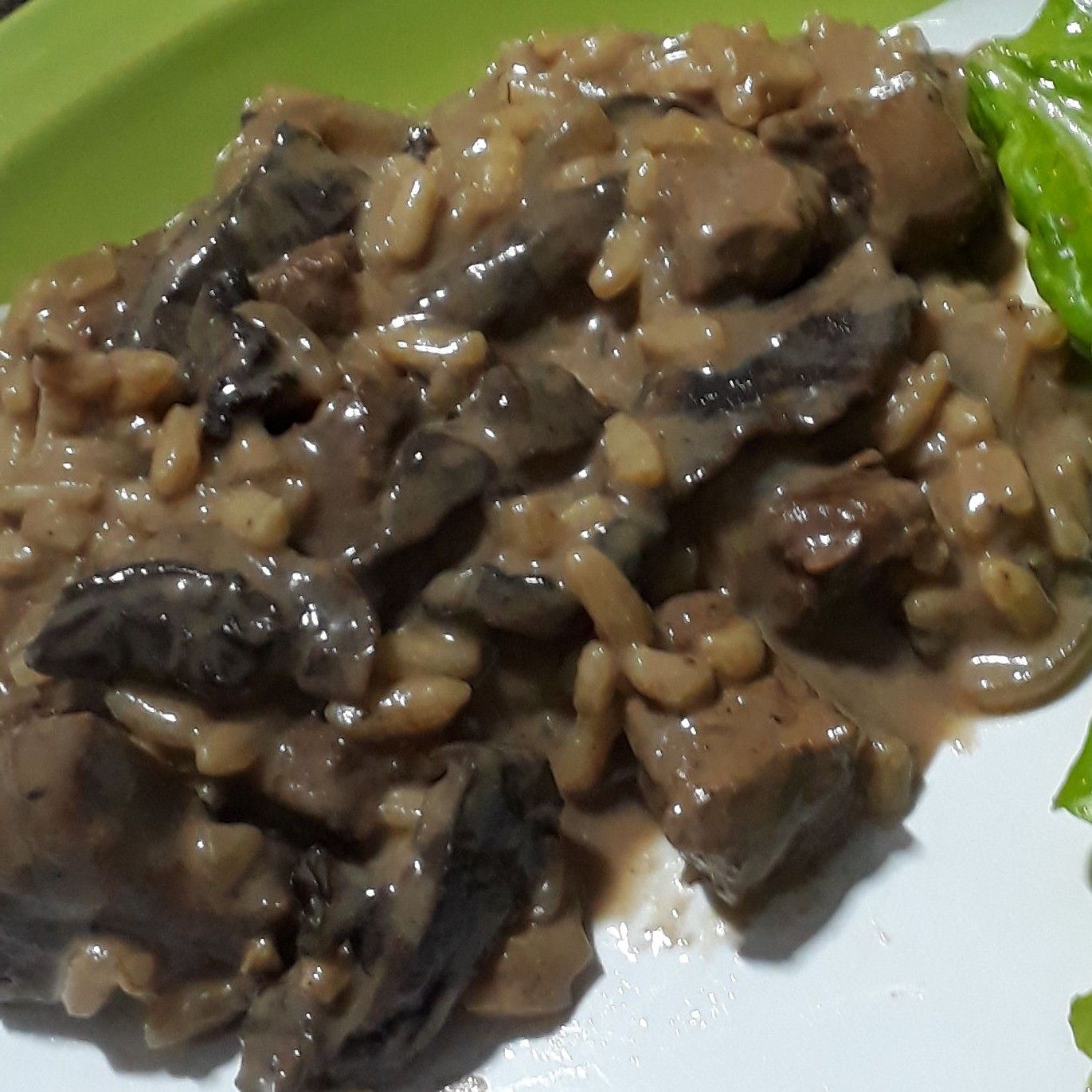 Risoto de filé mignon com funghi