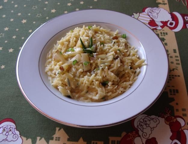 Risoto de gorgonzola com risone da Abima