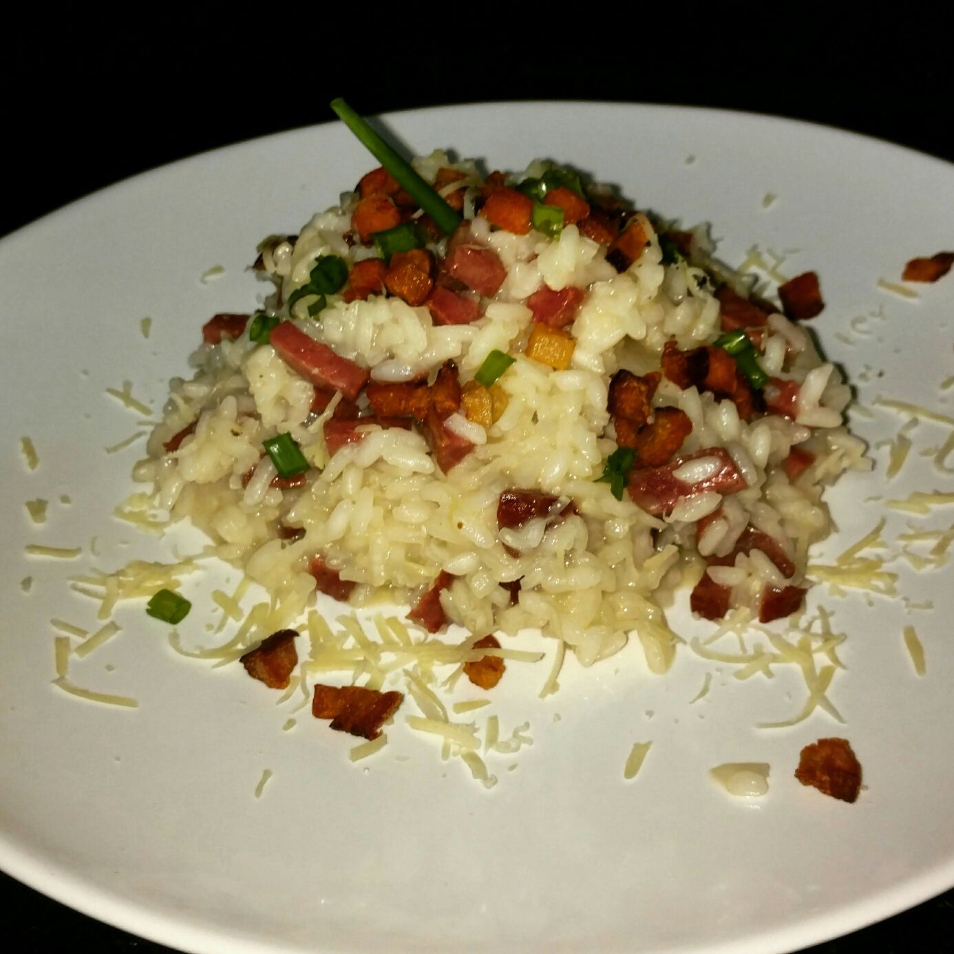 Risoto de linguiça