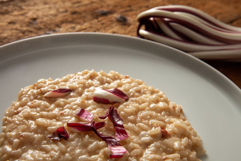 Risoto integral de limão siciliano com amêndoas