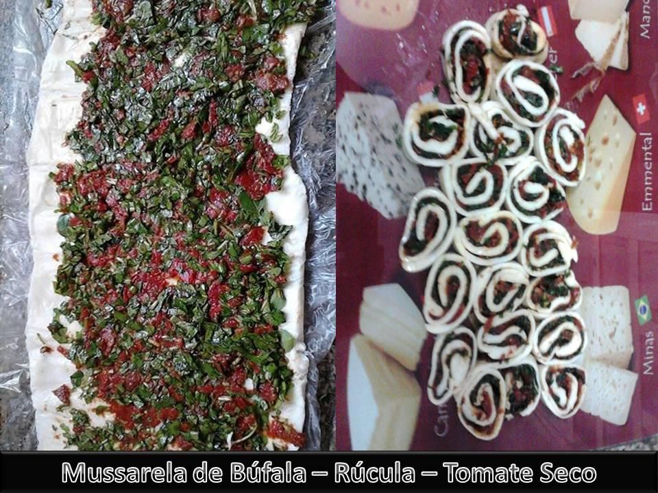 Rocambole de mussarela de búfala