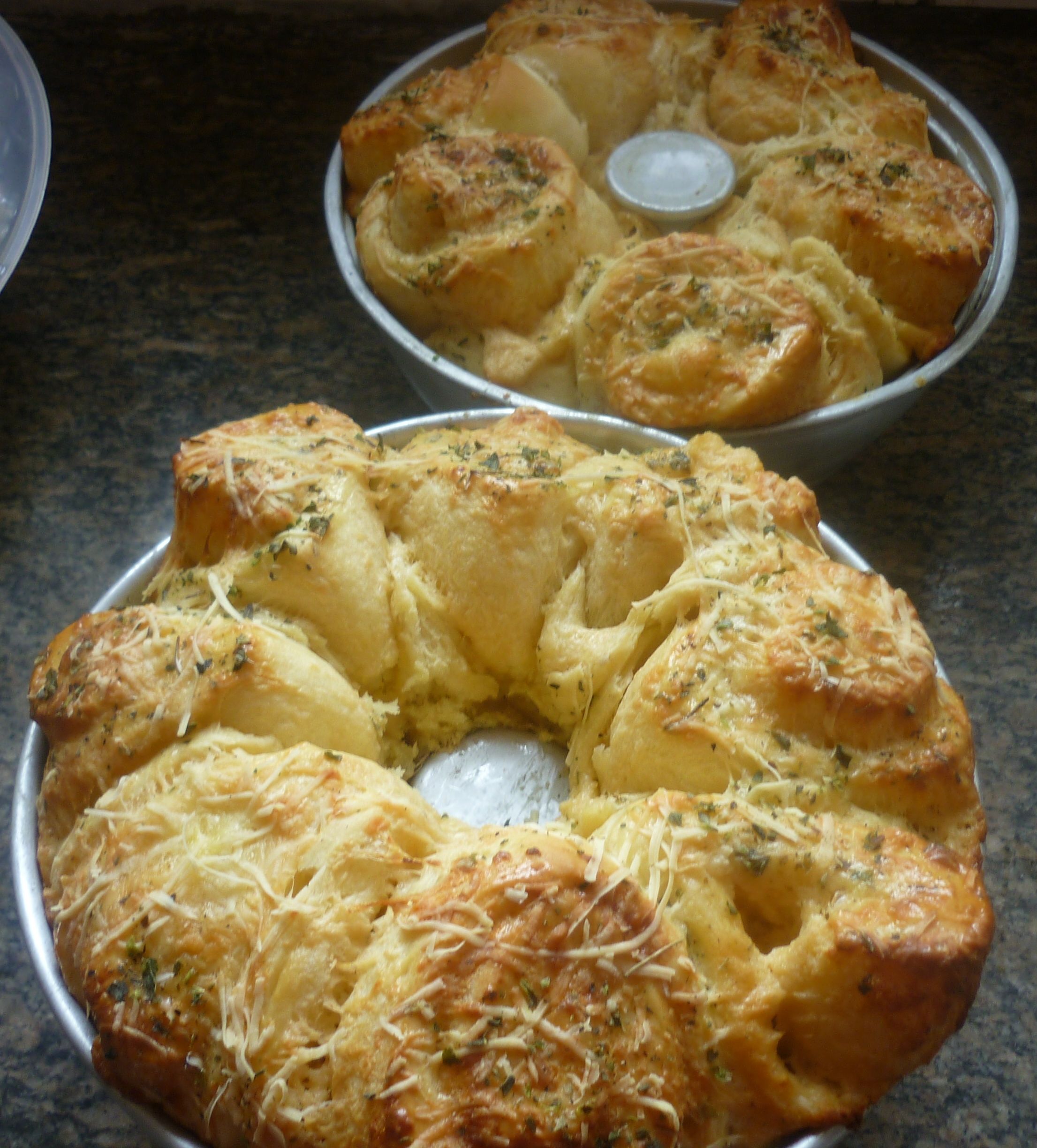 Rosca de queijo parmesão