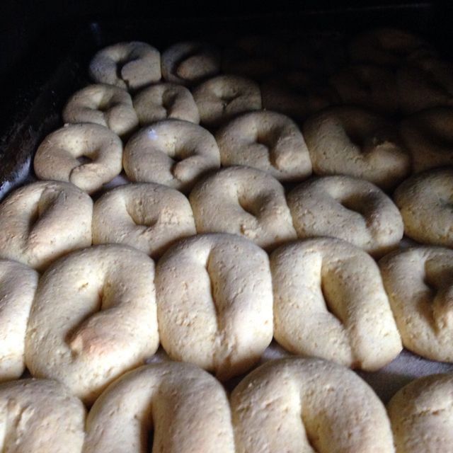 Rosquinhas assadas de farinha de milho