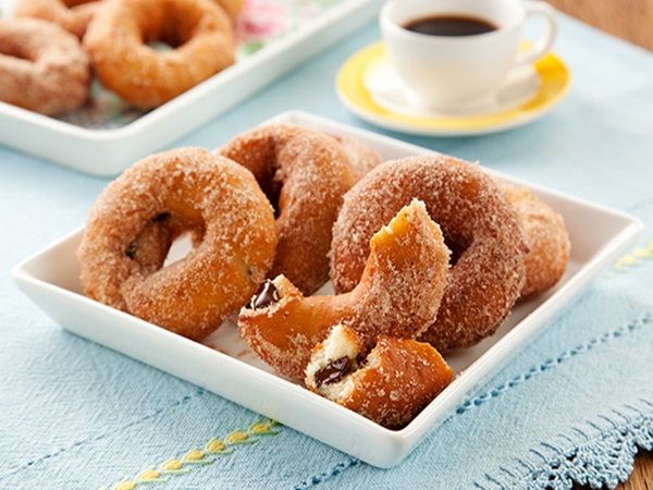 Rosquinhas com chocolate