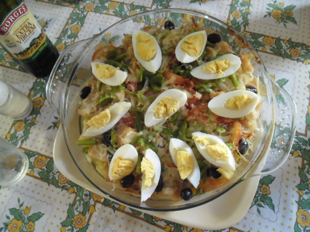 Salada de bacalhau rápida