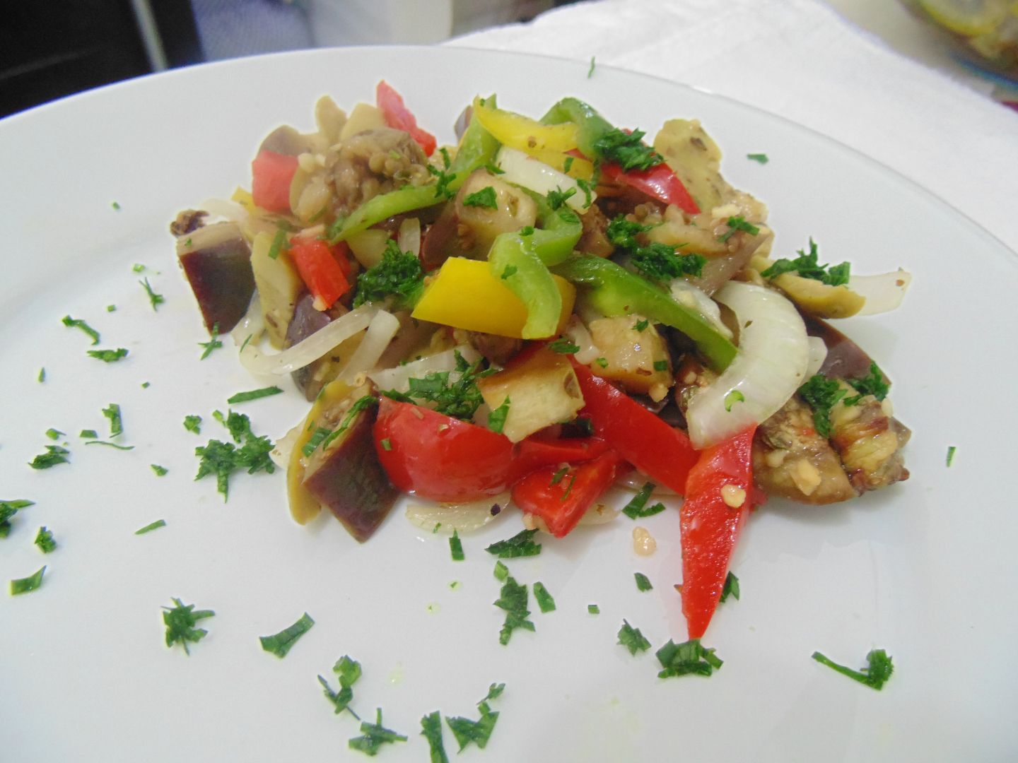 Salada de berinjelas ao forno