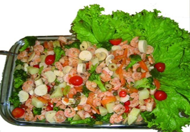 Salada de camarão