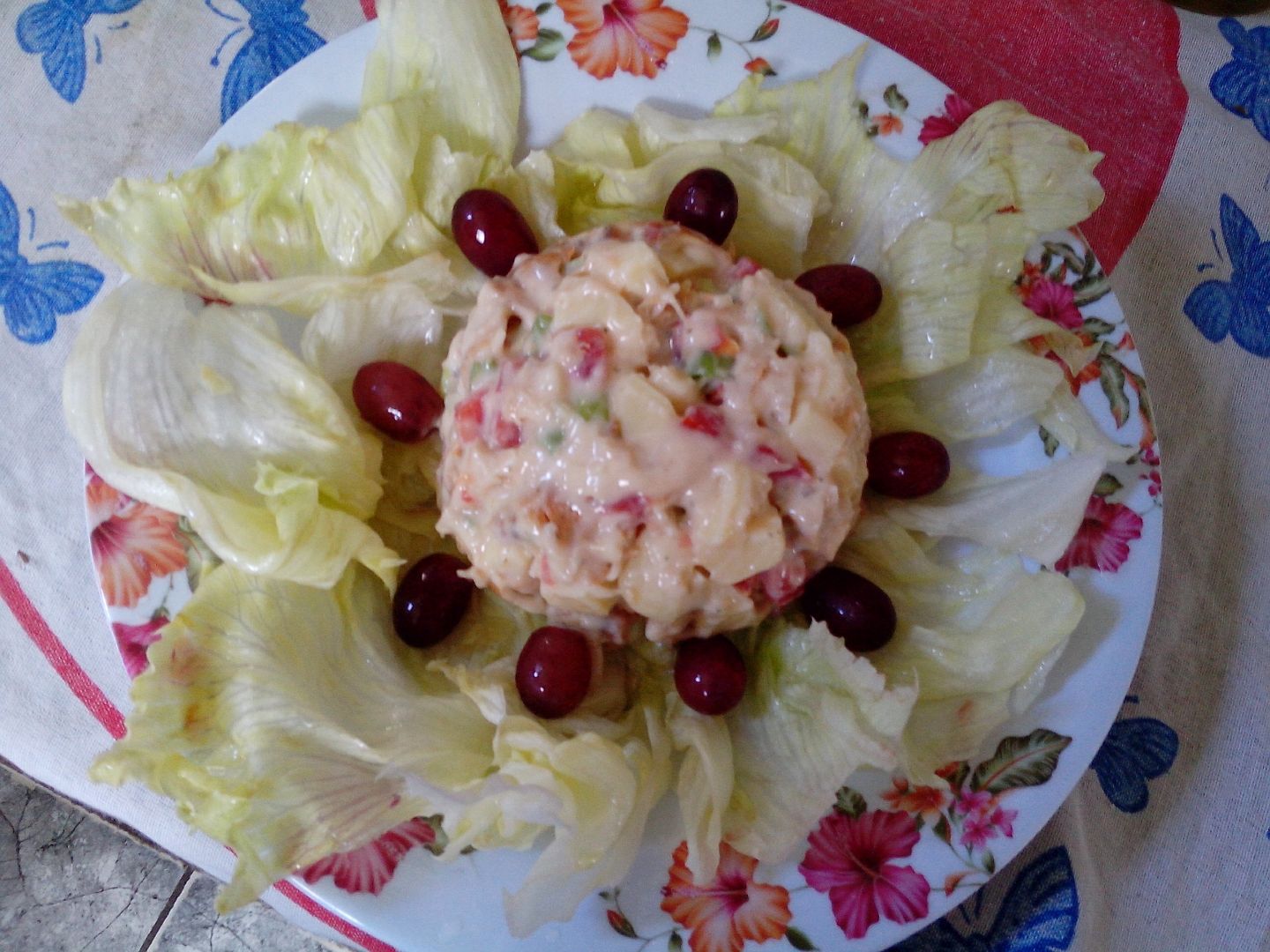 Salada de frango tropical