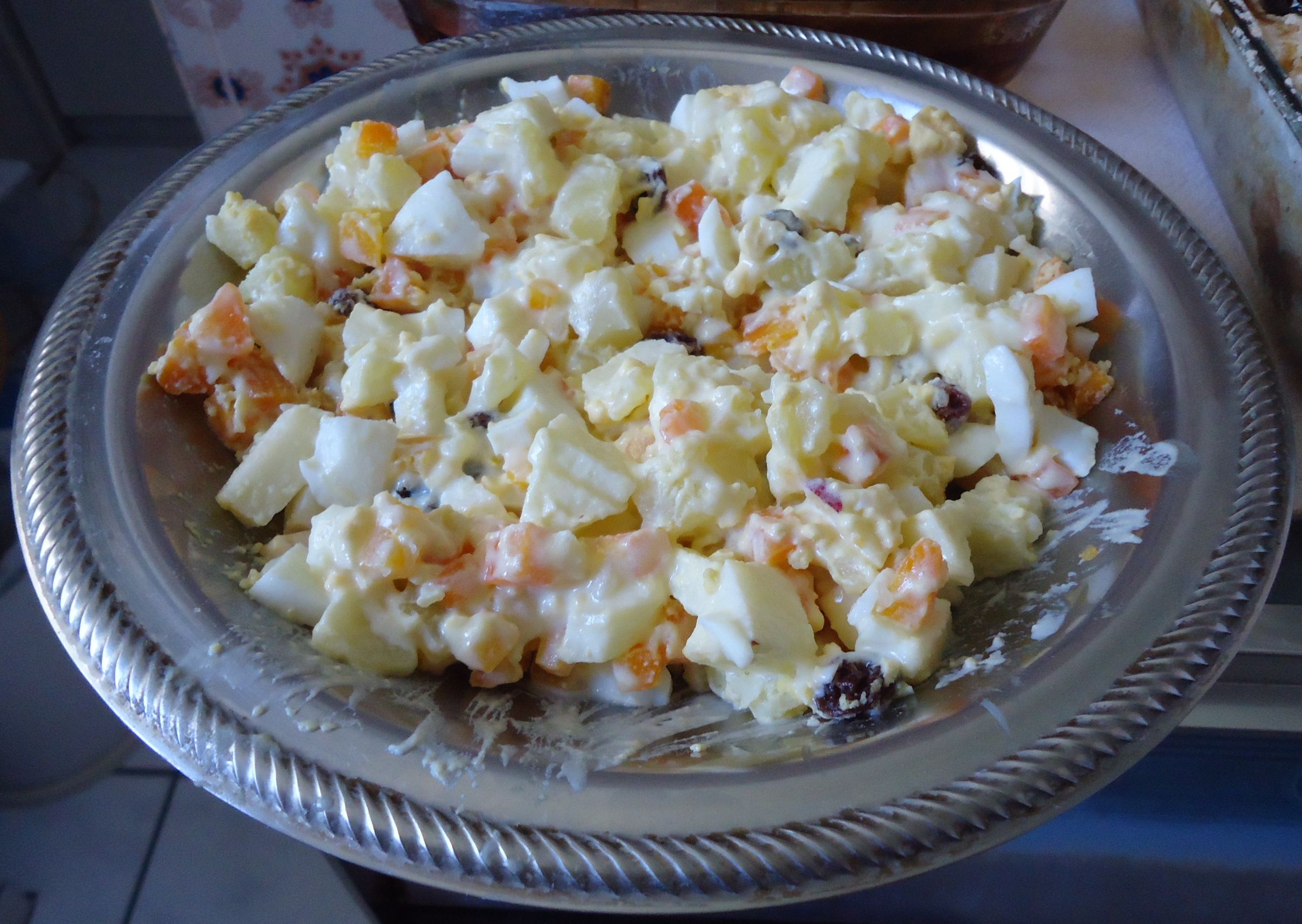 Salada de legumes com maçã