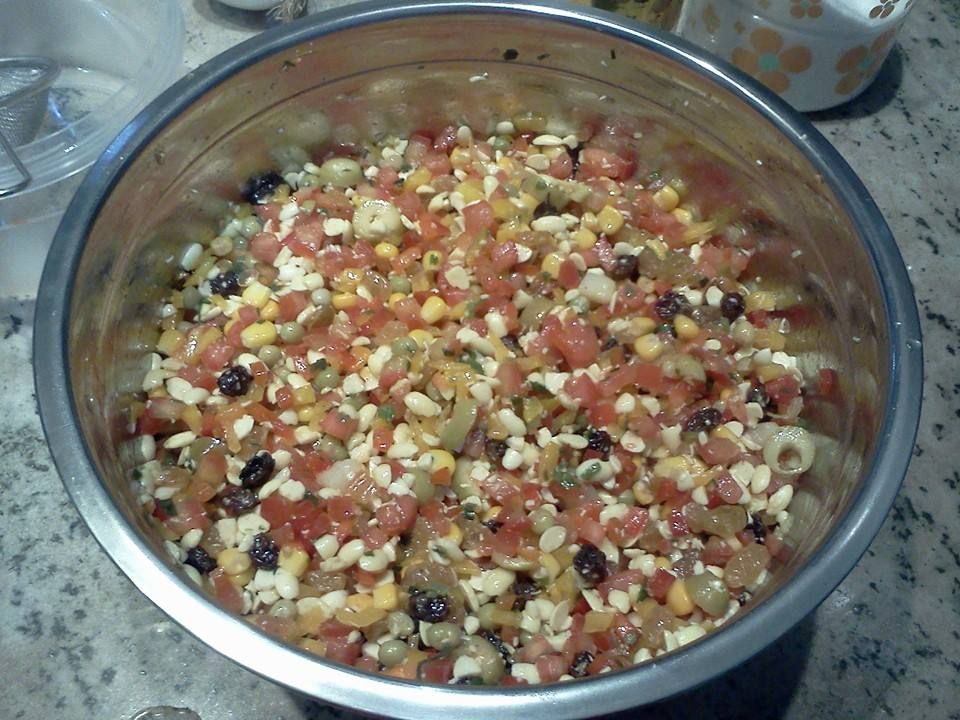 Salada de legumes com Soja da D. Vi