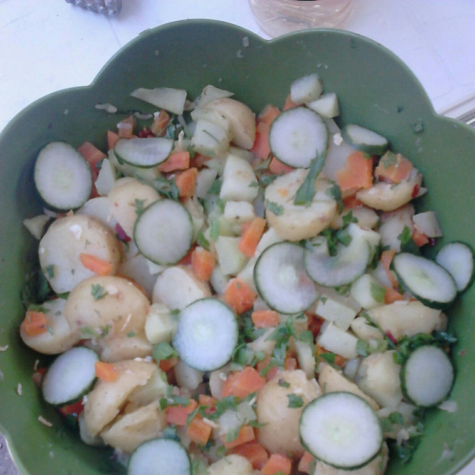 Salada de legumes cozidos