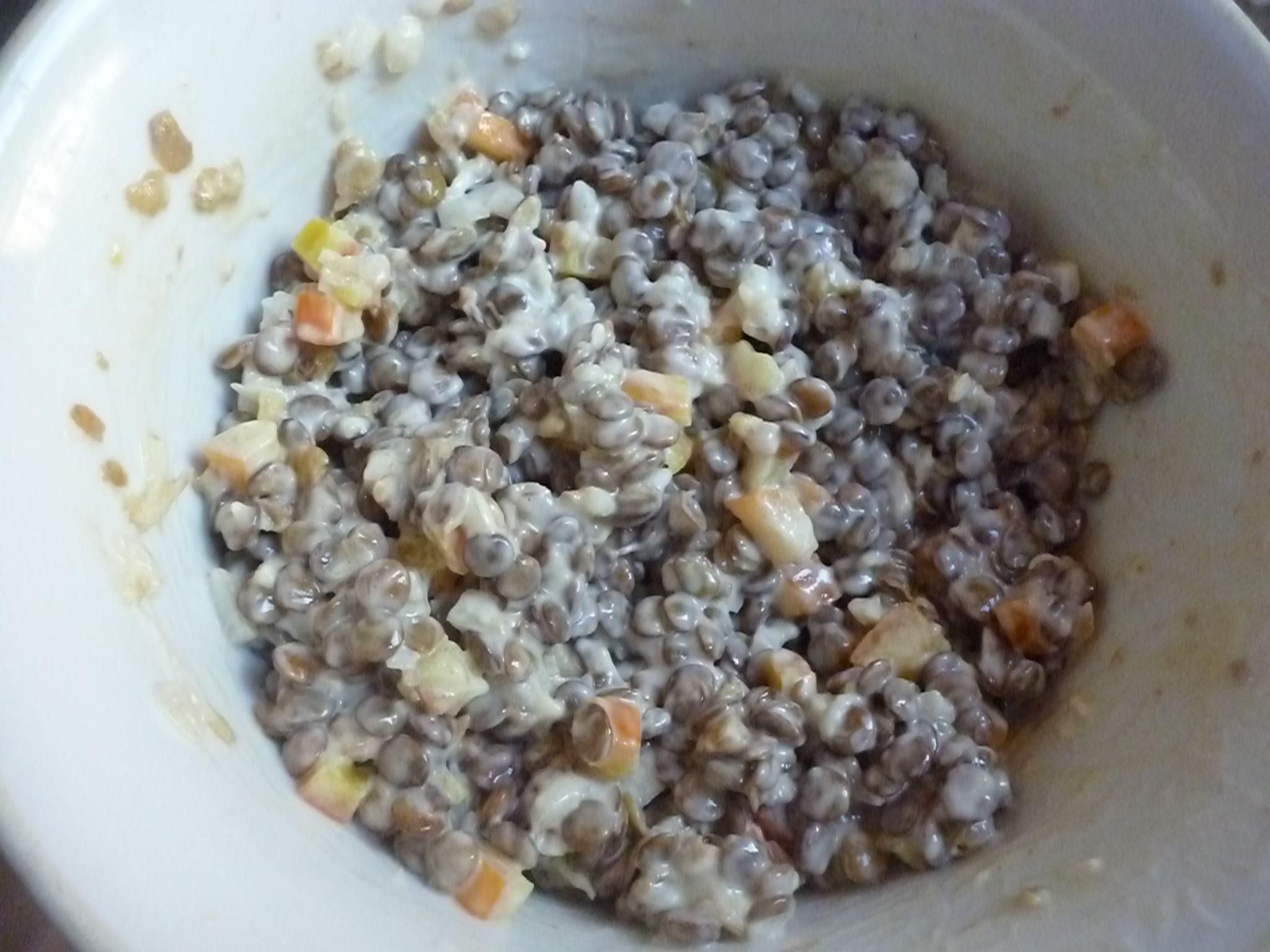 Salada de lentinha da Pisa