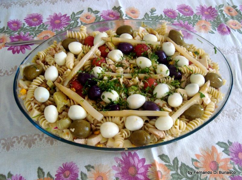 Salada de macarrão à la Fernando Di Buriasco