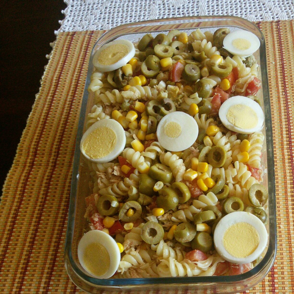 Salada de macarrão verão