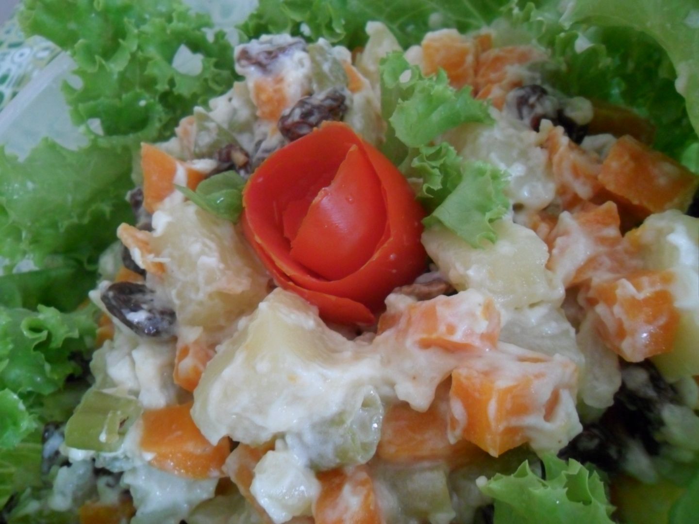 Salada de maionese de Natal