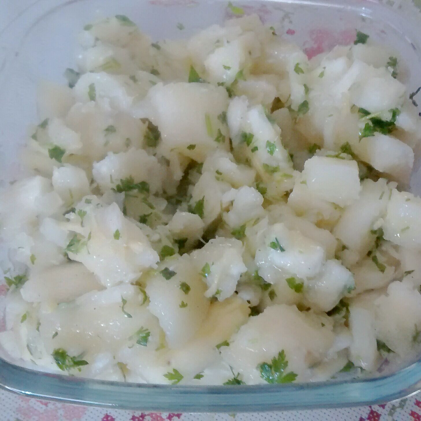 Salada de mandioca em conserva