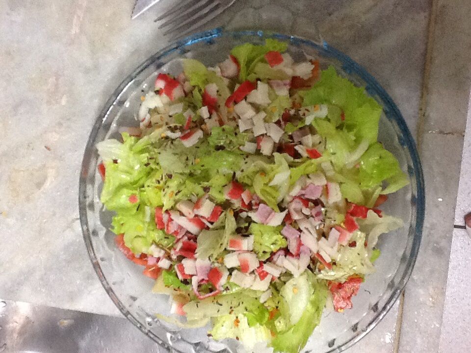 Salada simples refrescante