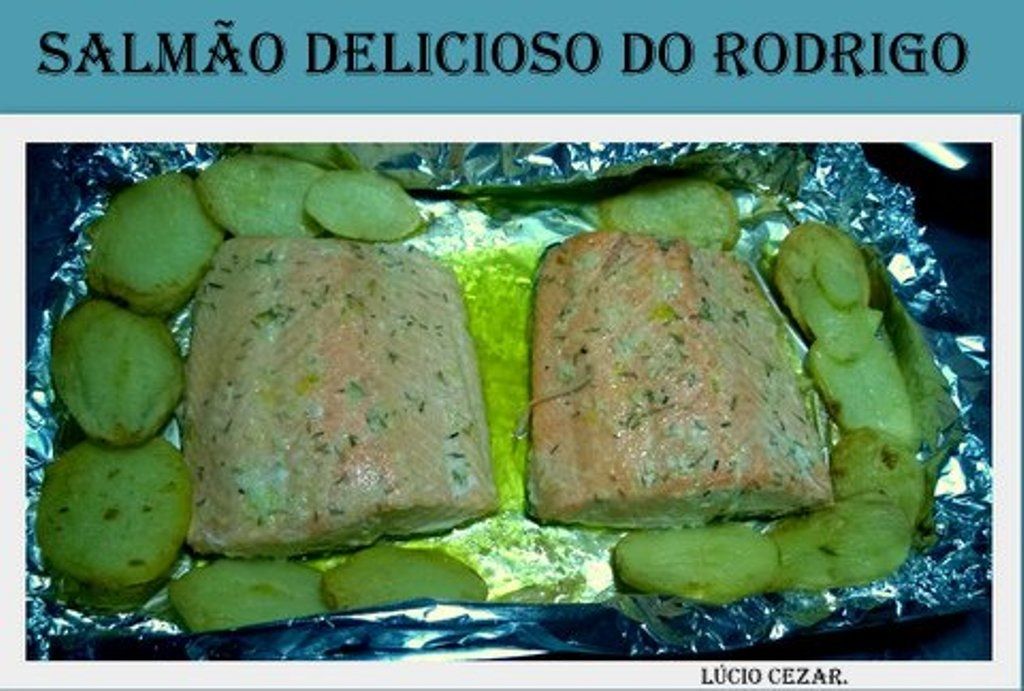 Salmão delicioso do Rodrigo