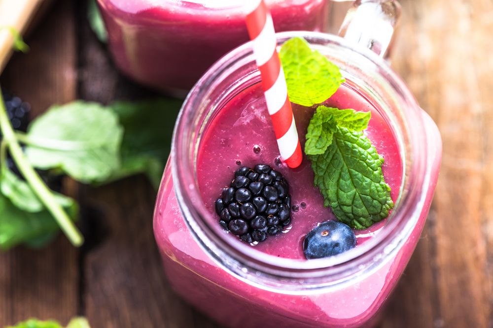 Smoothie de frutas vermelhas