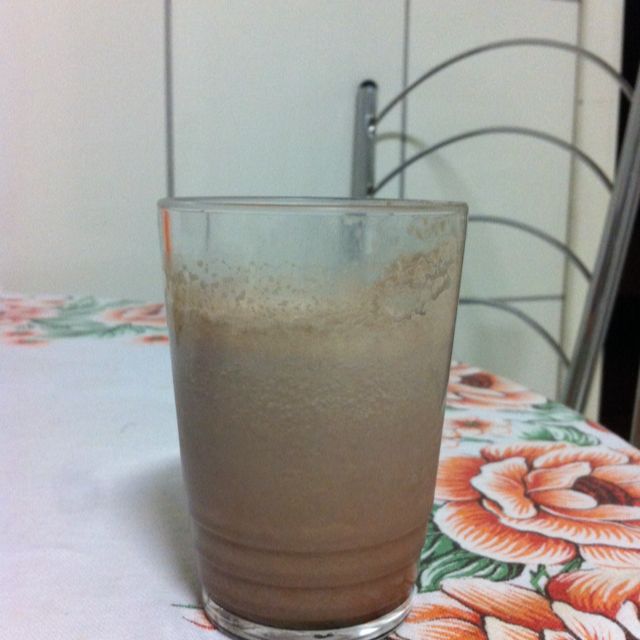 Smoothie de maçã com chocolate