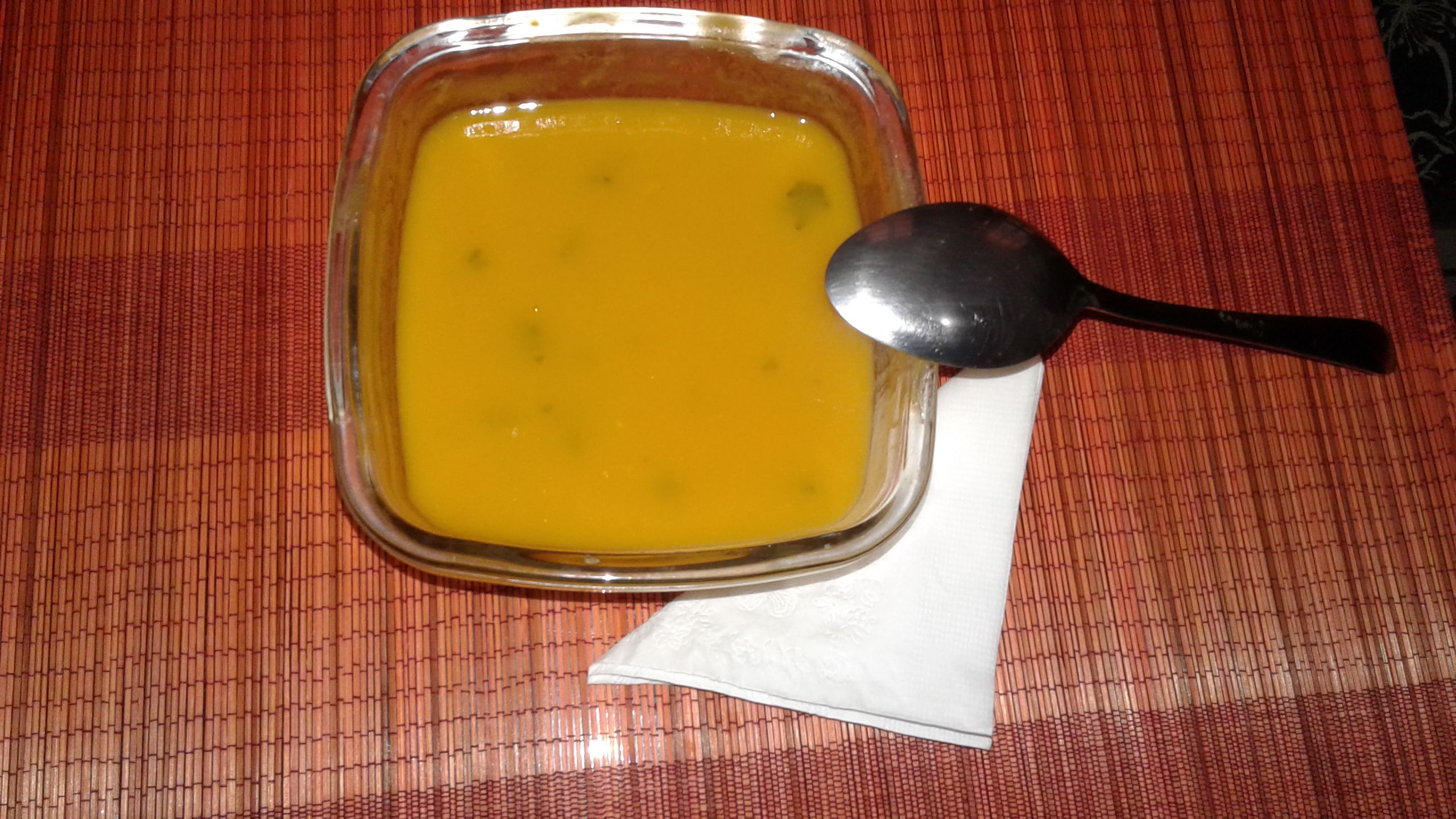 Sopa cremosa de mãe para filha