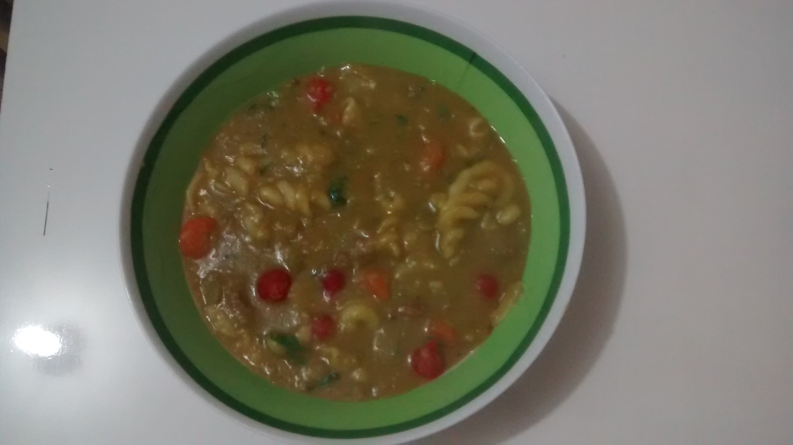 Sopa de ervilha turbinada