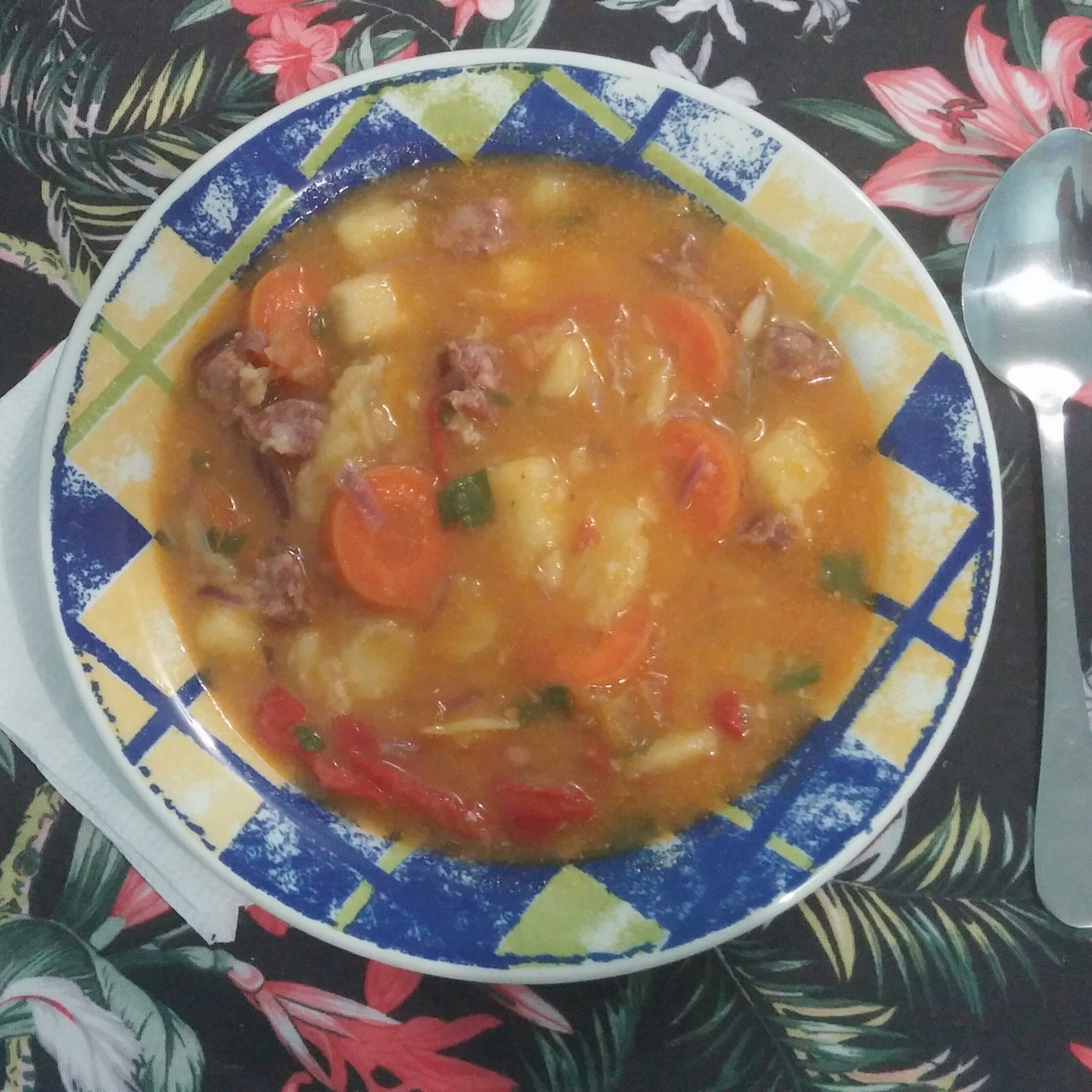 sopa de fruta pao