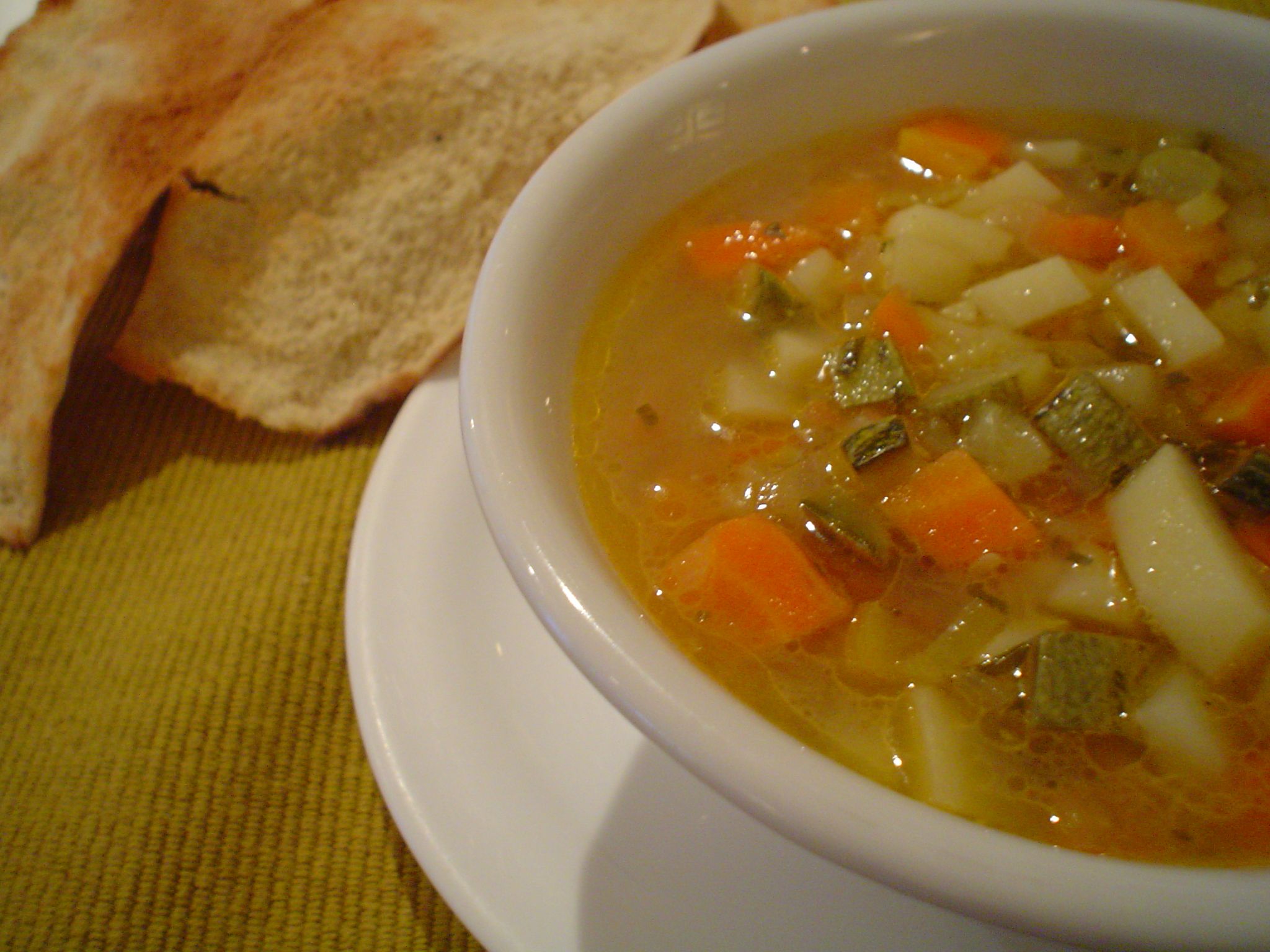 Sopa de legumes festival de sopas árabes no Restaurante Arabesco