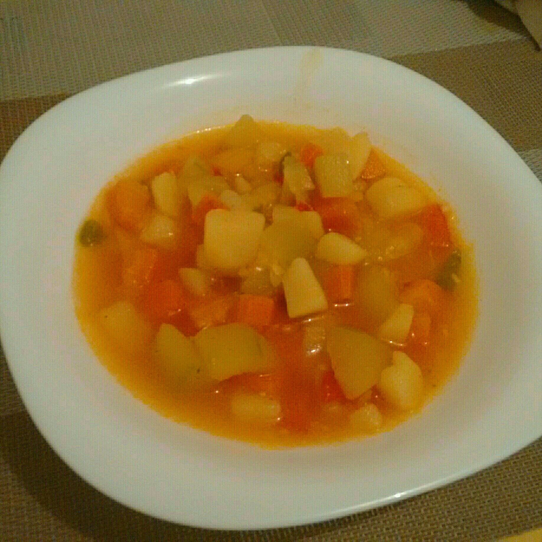 Sopa de legumes simples