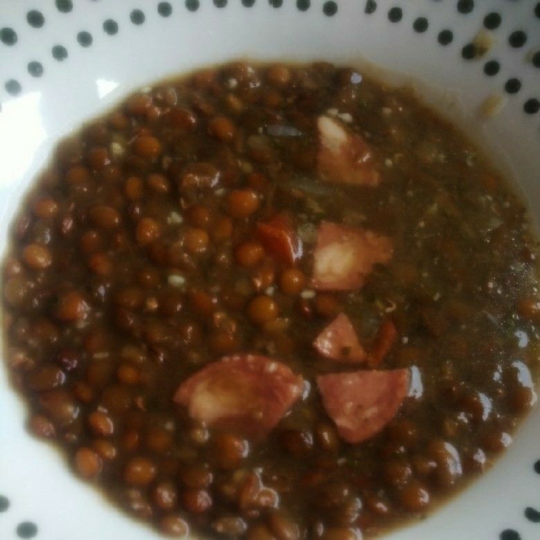 Sopa de lentilha da Pauleca