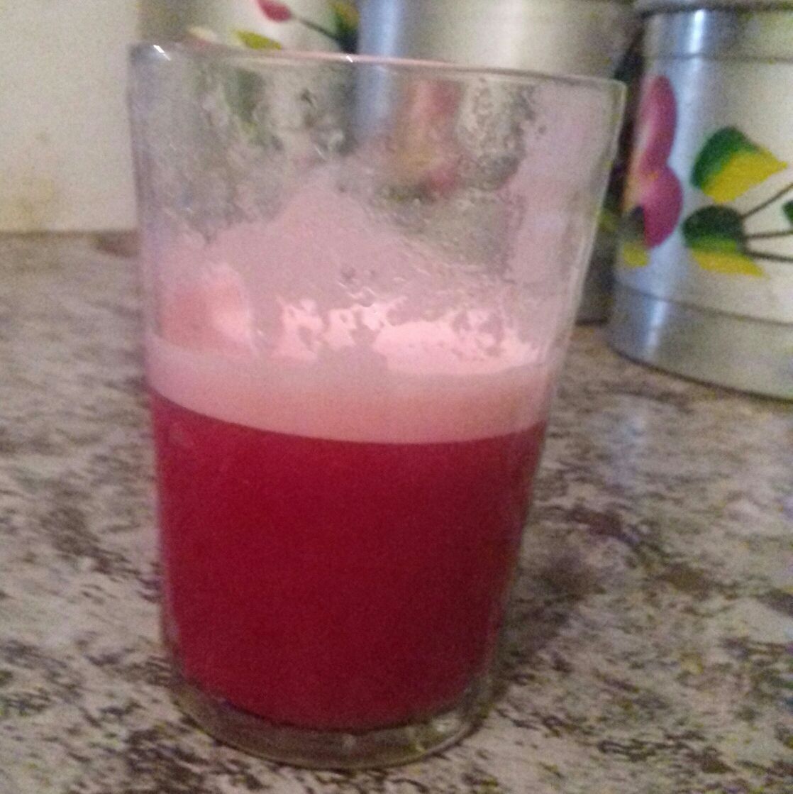 Suco de beterraba com inhame