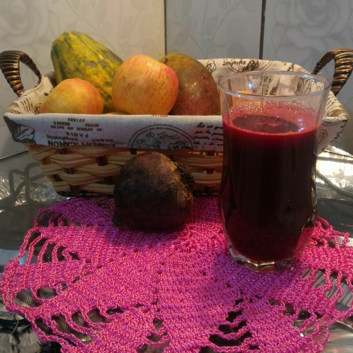 Suco de beterraba e cenoura