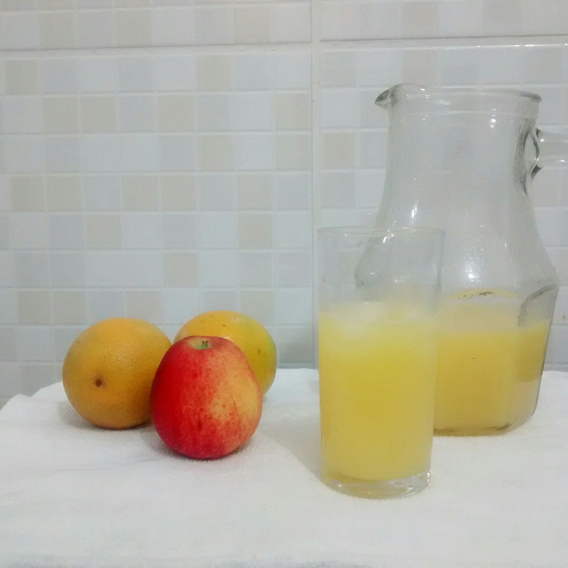 Suco de laranja com maçã