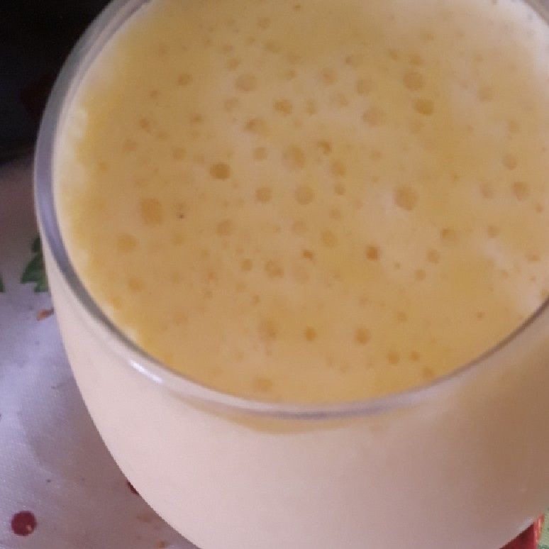 Suco de maracujá ao leite