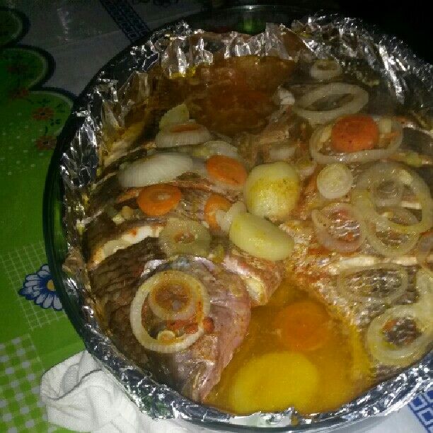 Tilápia no Forno