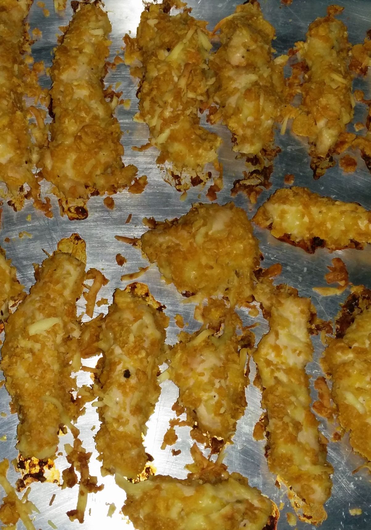 Tirinhas crocantes de frango