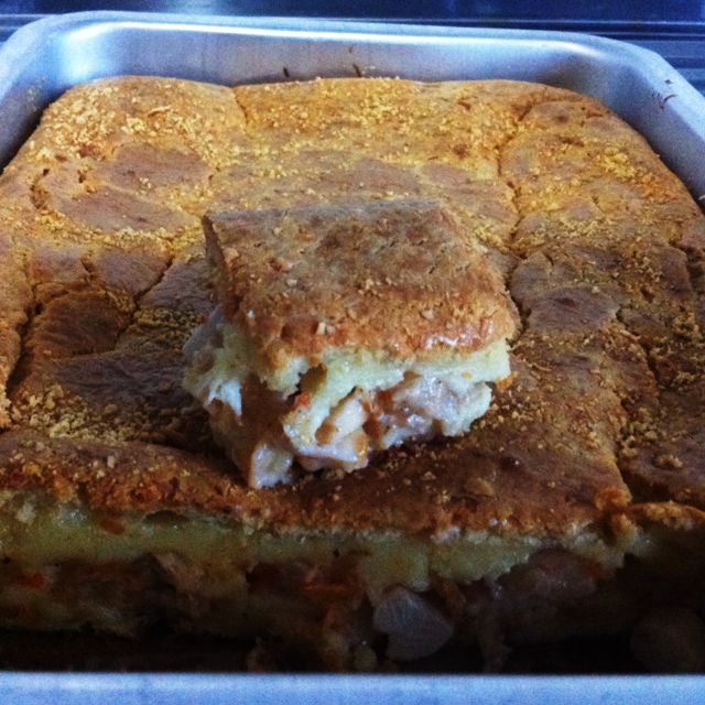 Torta cremosa de palmito