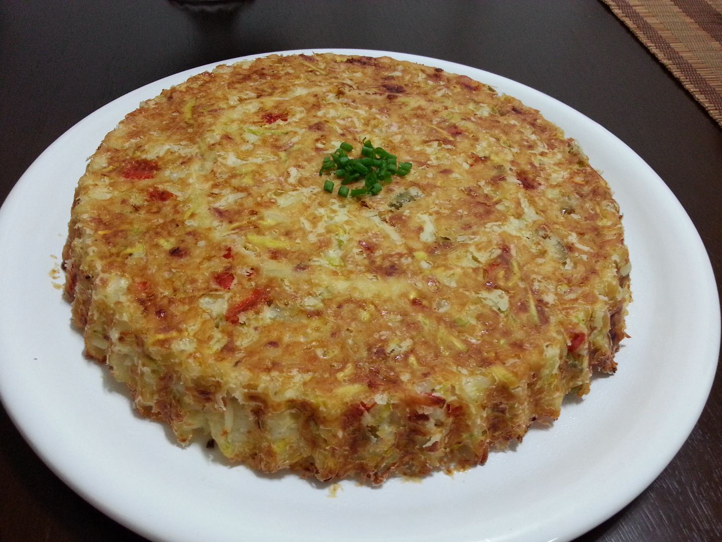 Torta de arroz sobrado