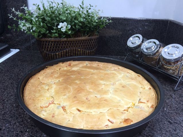 Torta de atum com brócolis