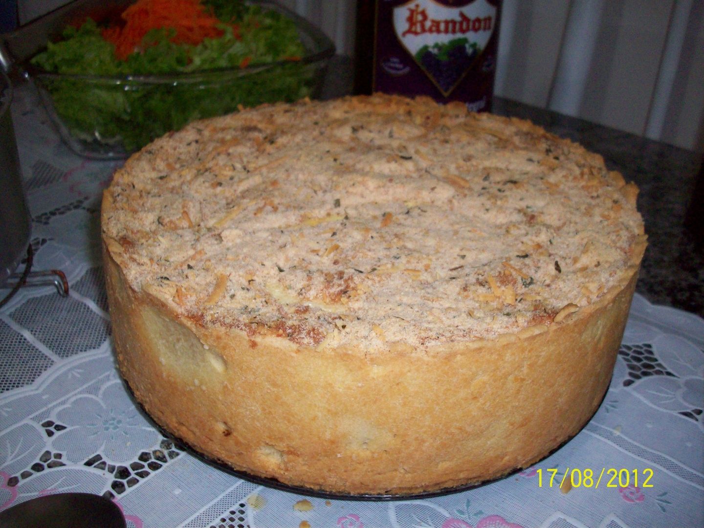 Torta de bacalhau com batatas