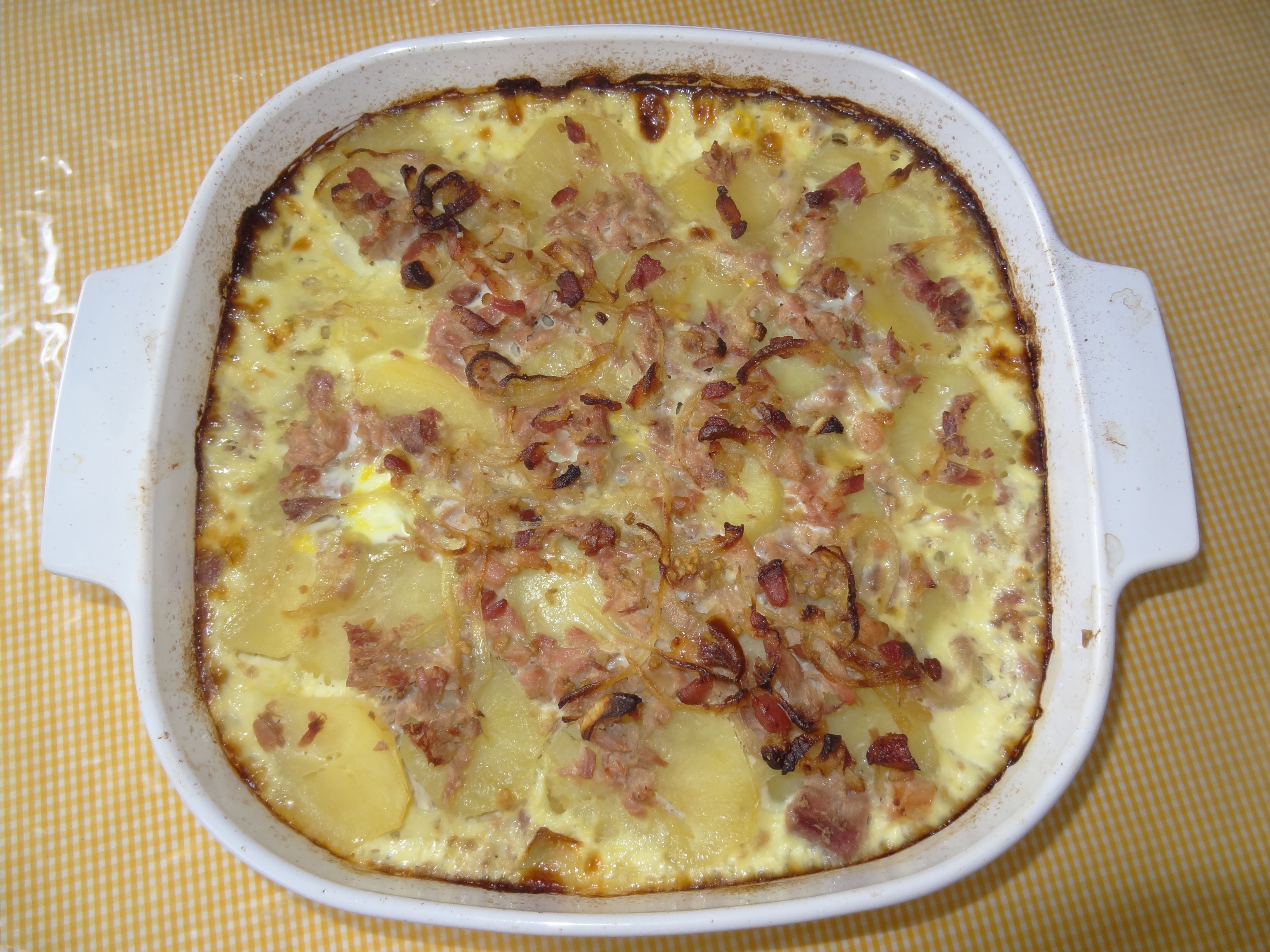 Torta de batata com atum