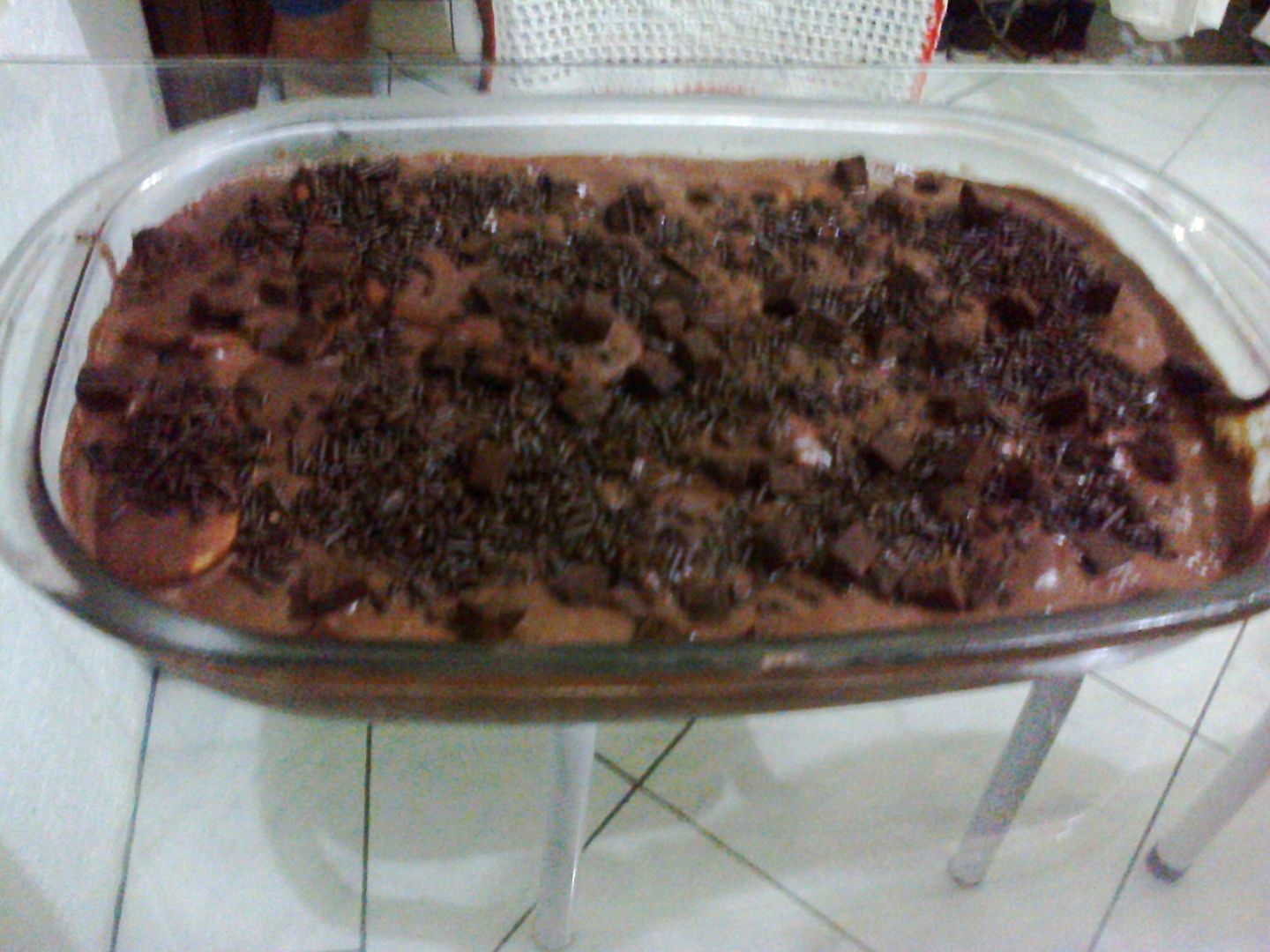 Torta de bolacha (com chocolate)