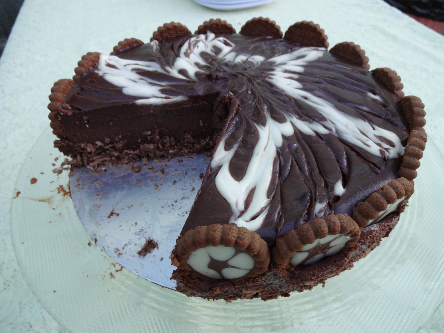 Torta de café com chocolate