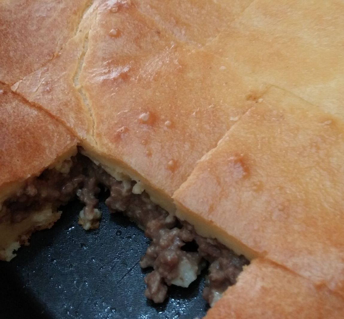 Torta de carne moída (liquidificador)